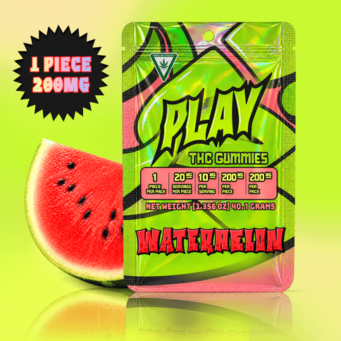 PLAY Gummy (1x200mg) Single - Watermelon