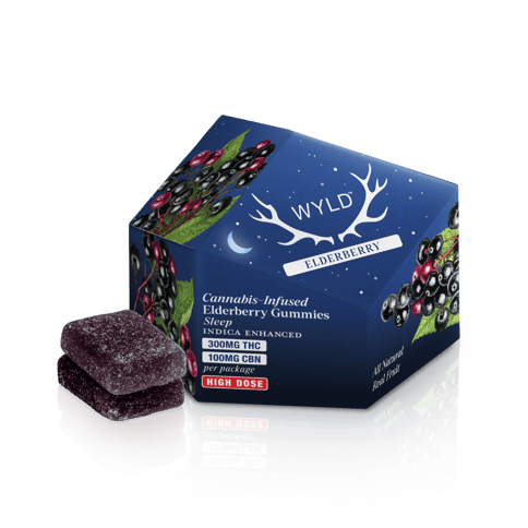 Wyld | 300mg Gummies - Elderberry 3:1 THC/CBN