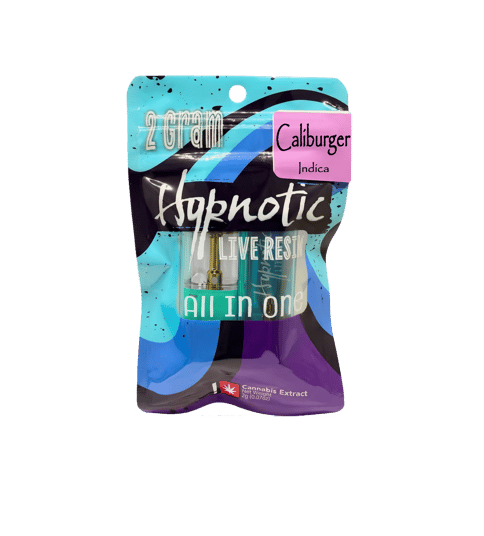 HYPNOTIC | LIVE RESIN CARTRIDGE | CALIBURGER | INDICA | 2 GRAMS | DISPOSABLE