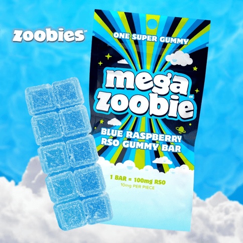 Blue Raspberry Mega RSO Zoobie (100mg/10pk)