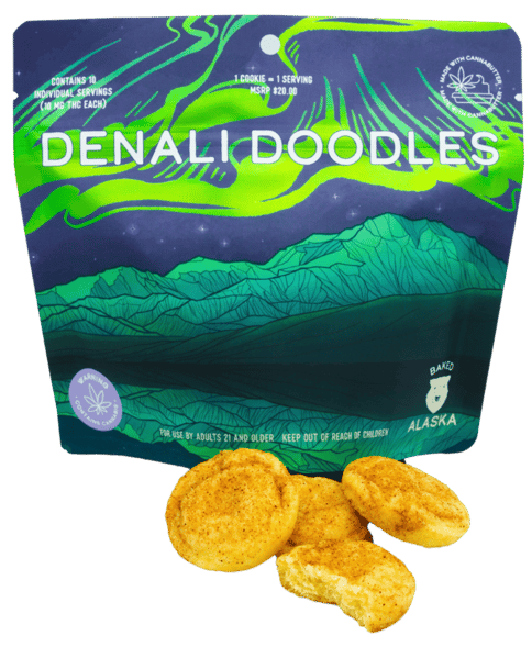 Denali Doodles (100mg) Sativa Cookies 10pk by Baked Alaska
