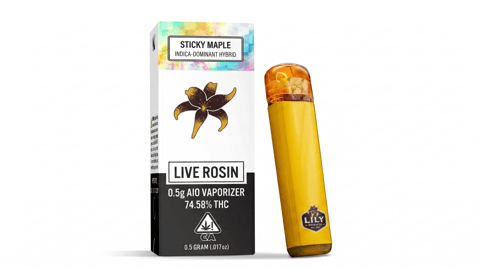 Lily Extracts - Sticky Maple - Live Rosin Disposable - 0.5g