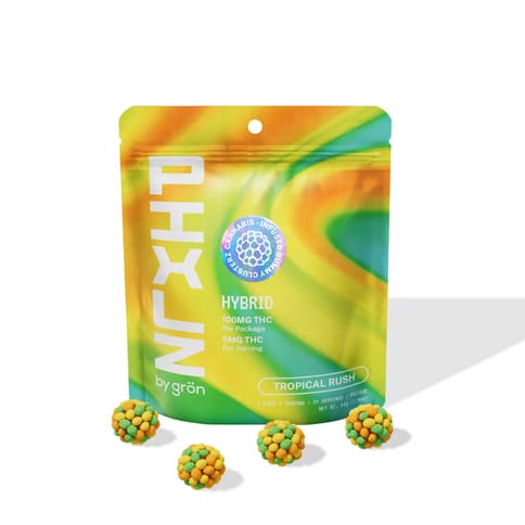 Pixlz Tropical Rush - 100mg - Rosin Nerd Gummy - Hybrid