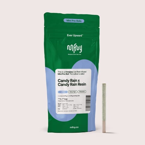 MFNY - Live Resin Infused Pre-Roll .75g - Candy Rain x Candy Rain