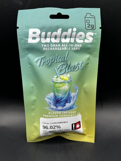 Buddies | Tropical Blast Botanical All-In-One Vape | 2g