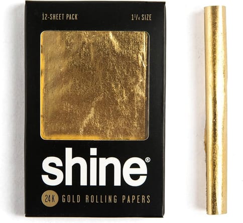 Shine 24k Gold 1.25 single sheet rolling paper