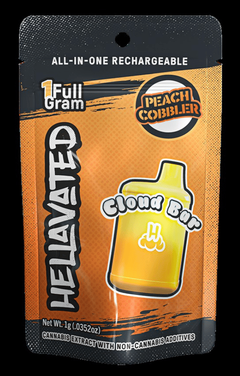 Hellavated | Cloud Bar | - Peach Cobbler | 1g