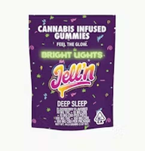Bright Lights | 1:1:1 Jell'n Deep Sleep Elderberry | Gummies | THC:CBN:CBD | 10pk | 100mg