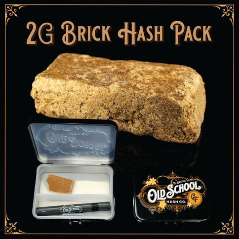Moroccan Cream | 2g Brick Hash | Old School Hash Co