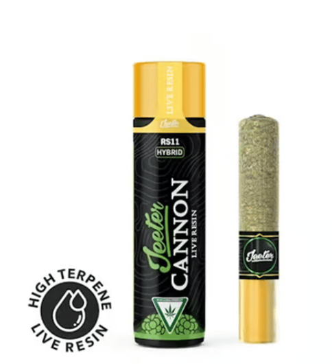 Jeeter | Cannon | RS11 | Live Resin Infused Preroll | Hybrid | 1.3g