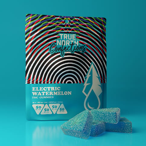 Electric Watermelon 4x50mg THC Vegan Gummies