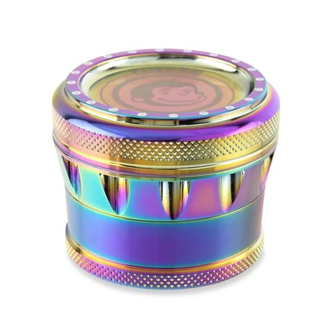 Green Monkey Grinder - 70mm Baboon - Rainbow