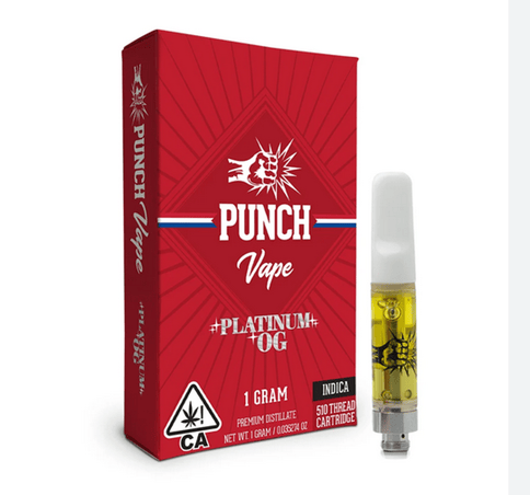 Punch - 510 Distillate Cart - Platinum OG (1g) (Indica) - Punch - 510 Distillate Cart - Platinum OG (1g) (Indica).