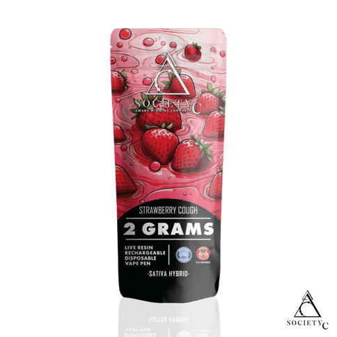 Society C - 2g Live Resin Disposable - Strawberry Cough