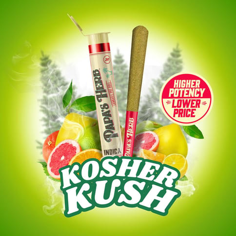 PAPAS HERB - SUNGROWN PREROLL - KOSHER KUSH - 1G