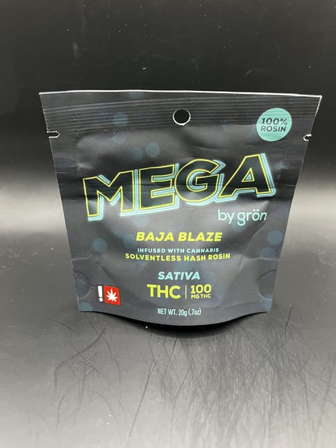 Grön | 100MG | Baja Blaze Rosin (Sativa) MEGA Pearl