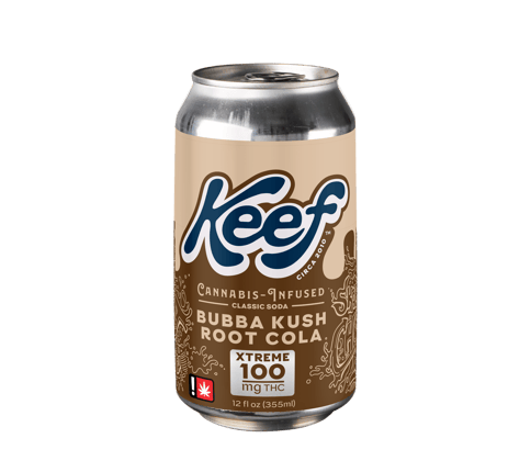 KEEF CLASSIC SODA | BUBBA KUSH ROOT COLA | HYBRID | 100MG TOTAL | 12 FL/OZ
