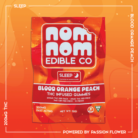 Sleep Blood Orange 20THC:5CBN Nom Nom Effect Gummies 200mg