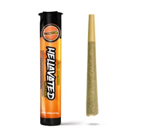 Hellavated | Juicy Stickz | Infused PreRoll | - Clementine | 0.75g Single